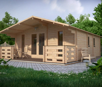 Corrib Log Cabin  -  6m x 8m - 1 bed 